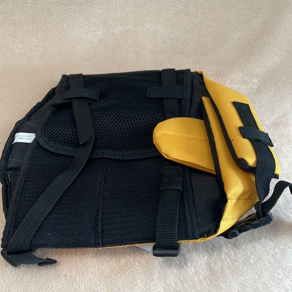 ๐HP๐ VIVAGLORY Dog Life Jacket Extra Padding Pet Safety Vest Yellow/Gray Sz S - Picture 3 of 12